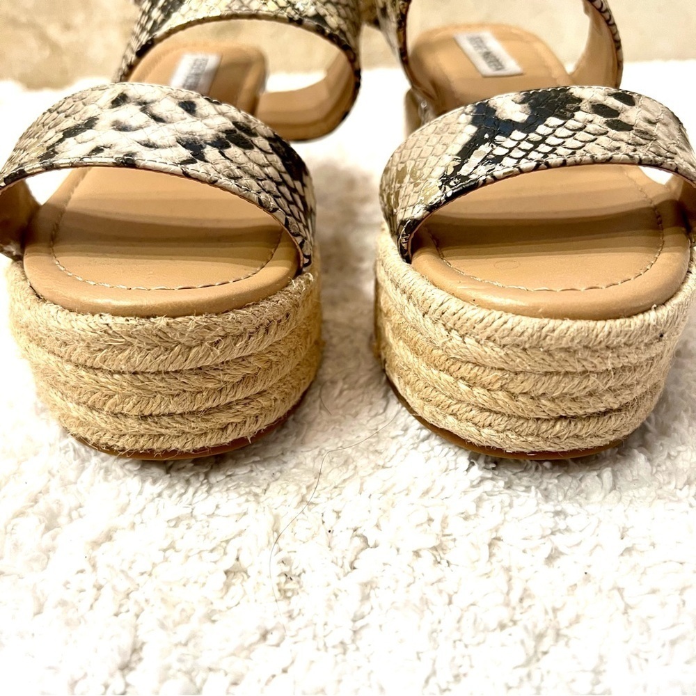 Steve Madden Fifer Python Snake Print Espadrille … - image 4